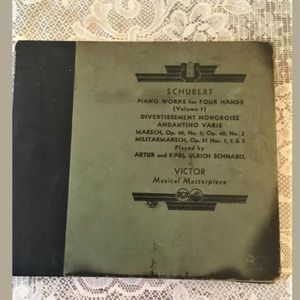 Vtg RCA Schubert Piano Works for 4 Hands  8 Record